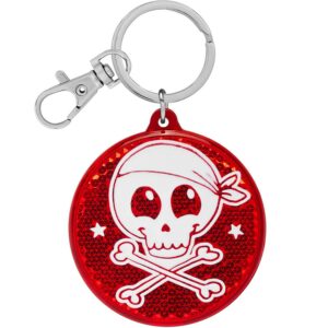 GRUSS & CO Reflektor Motiv Pirat Runder Anhänger Geschenk Kindergeburtstag 70136 GRUSS & CO Reflektor Motiv Pirat Schl