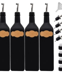 Generisch Flasche zum Befüllen von 1 Liter Olivenöl mit Edelstahl-Ausgießer - funktional für Spezialitäten - leicht zu r