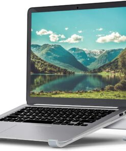 Bonlace Ergonomischer Laptopständer - Aluminium Halter für MacBook Pro/Air, Dell, HP, MateBook 10-17 Zoll - Leicht Belüf