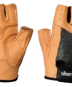 Silverton Classic Leder Fitness Handschuhe Für Damen & Herren Weiche Polsterung Für Gym Calisthenics und Fahrrad Mit Dop
