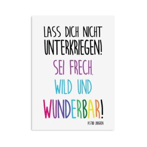 Nastami Postkarte Du bist SOWAS VON GENUG - Frech & toll für Freundin (Geschenk, witzig, mädchenhaft)