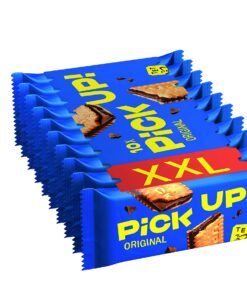 PiCK UP! Original Keksriegel - knackig mitMilchschokoladentafel - Snack für unterwegs - 1er Pack (10 x 28 g)