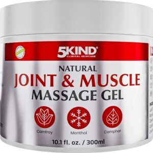 5kind Kühlgel für Gelenke & Muskeln – Revitalisierendes Sportgel mit Ringelblume, Kampfer & Menthol – Massage Creme für