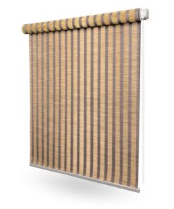 Home-Vision Bali Kollektion Klemmfix Rollo BohoRollo für Fenster & Türen - Natur Bambus Optik ohne Bohren - Hula B40 x H