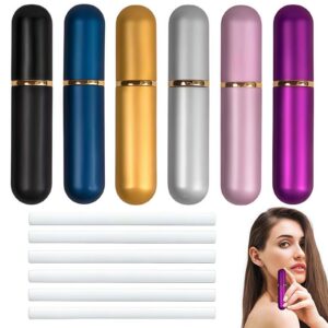 6 Stück Riechstifte für ätherische Öle, Wick Inhalatoren Kompakt und praktisch, ideal zur Aufbereitung von Aufmerksamkei