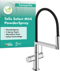 Hansgrohe Talis Select M54 PowderSpray - Küchenwasserhahn für Pro-Touch Küchen mit 3 Strahlarten und 360° Schwenkbarkeit