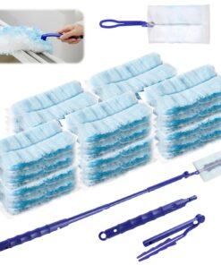 50 Tücher Swi-ffer Staubmagnet Nachfüllpack Set, Staubtuch für Reinigung von Staub und Tierhaaren, ideal für Haustiere u