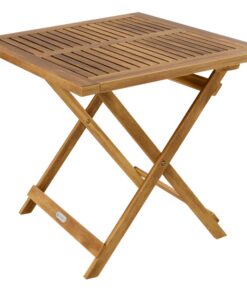 Casaria® Wetterfest Gartentisch Balkontisch 70x70cm 80kg Belastbarkeit Akazie Holz Klapptisch Braun