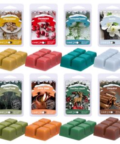 Winter Duft Soja Wachs Würfel Set für Kiefern und Wald Kiefern, gewürztes Apfel Zider und Weihnachtskranz von Ingebor, Z