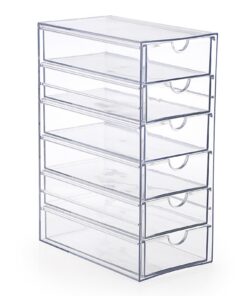 SUMTree durchsichtige Acryl Aufbewahrungsbox mit Schubladen - Kosmetik- und Schminktisch Organizer für Haar-Accessoires