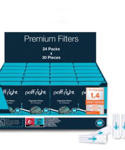 Paffright 720 Zigarettenfilter Aufsatz Anti Teer Filter für Raiker im Laden Plastik 8mm Zigarettenspitze
