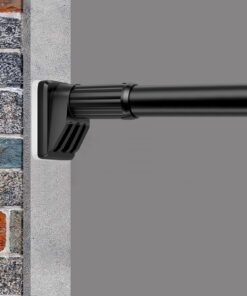 Gardinenstange ohne Bohren – ausziehbare Teleskop‑Klemmstange 410–460 cm, Ø32 mm, matt schwarz