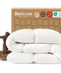 BEDSURE Federbetten Daunendecke & Winterdecke 135x200 | Mittelteil: 70% Federn & 30% Daunen | Extra warm & flauschig | Ö