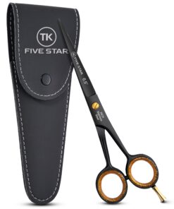 Five Star Solingen Midnight Premium 6,5'' extra scharfe Friseurschere für Friseure und Professionellen mit Mikroverzahnt