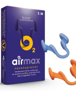 AIRMAX® Testpaket Nasendilatator | leichtere Nasenatmung - gegen Schnarchen - spreizt Nasenflügel - mit Aufbewahrungsdos