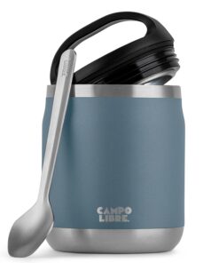 Campo Libre.® Thermobecher für Warmhaltebox und Essen - Edelstahl, Blue, 600ml Campo Libre.® Thermo-Essensbehälter Löf