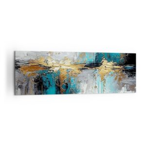 Panorama Bilder auf Leinwand 160x50cm Art Deco Schlafzimmer Wanddeko Groß XXL Dekoration