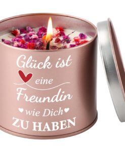 PRSTENLY Geburtstagsgeschenke für Frauen - Kerzenhalter - Meine Freundin Hochzeitstabulatte