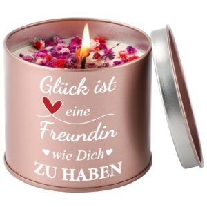 PRSTENLY Geburtstagsgeschenke für Frauen - Kerzenhalter - Meine Freundin Hochzeitstabulatte