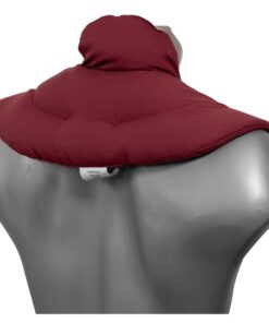 Nackenhörnchen mit Stehkragen Weinrot - Wärmekissen für Nacken - Warmes Nackenkissen mit Stehkragen und Weinrotem design