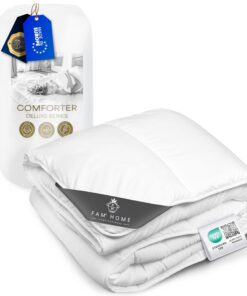 FAM Home Antiallergische Bettdecke Weiche Mikrofaser Zudecke für Allergiker I Jahrlich Brauchbar I OEKO-TEX STANDARD 100