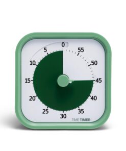 TIME TIMER Home MOD – 60-Minuten-Visual Timer für Kinder –uzziografisches Lernwerkzeug fürs Homeschooling, geeignet für