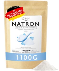 Natron Pulver Lebensmittelqualität Backpulver Deutsche Herstellung Hochrein 1100g Baking Soda Für Backerinnen und Backer