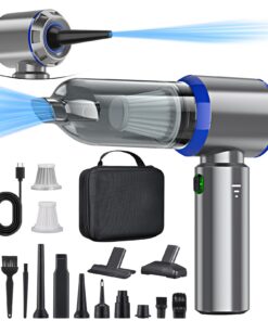 Handstaubsauger Akku für Auto und Haus, 25000PA Staubsauger 3-Gang 220000 U/min, Kabellos für Auto, Küche, Sofa und Büro