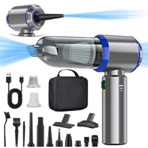 Handstaubsauger Akku für Auto und Haus, 25000PA Staubsauger 3-Gang 220000 U/min, Kabellos für Auto, Küche, Sofa und Büro