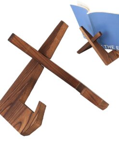 Holz Kochbuchständer für Küche mit Vintage Deko | Holz Buchhalter zum Lesen im Umfang der Küche | Bücherständer für Küc