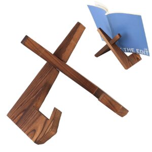 Holz Kochbuchständer für Küche mit Vintage Deko | Holz Buchhalter zum Lesen im Umfang der Küche | Bücherständer für Küc