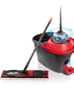 Vileda Ultramax Turbo 2in1 Bodenwischer - Fliesen, Laminat & Parkett | Wischmopp-System mit Teleskopstiel (75-130 cm) |