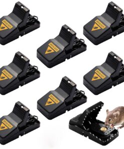 Haus & Garten 8-Stück Rattenfalle Mouse Trap Wiederverwendbar für Effizientes Fallen Catchen Drinnen und Draußen | 8-St