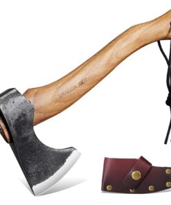 DRAGON RIOT Handgeschmiedet Axt Holz Spalten mit Scharfer Klinge für Outdoor-aktiv Väter | DRAGON RIOT 33cm Handbeil Wi