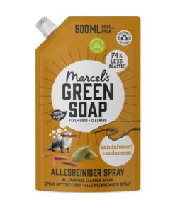 Marcel's Green Soap Allzweckreiniger Spray Nachfüllung 500 ml – Umweltfreundlich & Vegan – Sandelholz & Kardamom – Zu 99