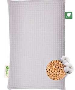 HERBALIND Wärmflasche Kirschkernkissen Waffel - 100% OEKO-TEX Baumwolle - Wärmekissen für Erwachsene & Kinder - Mikrowel