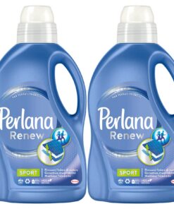 Perlana Renew Sport Flüssigwaschmittel zur aktiven Pflege von technischen Kleidungen und Sportfabrica 2 x 1,44 L - Besei