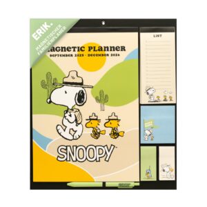 Grupo Erik Kalender 2025 2026 - Peanuts Snoopy Familienplaner - Monatsplaner für 16 Monate - Offizielles Lizenzprodukt -