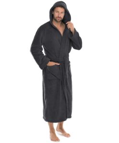 CelinaTex Florida Bademantel Coral Fleece Unisex mit Kapuze OEKO-TEX Saunamantel