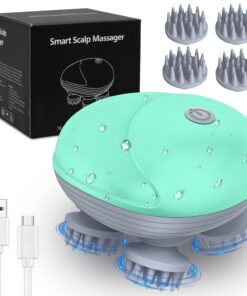 Brifit Elektrisches Kopfmassagegerät für Verspannungen & Muskelprobleme | Portable Wasserdichte Kopfmassagegeräte mit 4