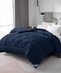 WAVVE Ganzjahresdecke 135x200 cm Super Weich Atmungsaktiv Blau WAVVE 300gsm Mikrofaser Schlafdecke 135x200 cm Ganzjahr