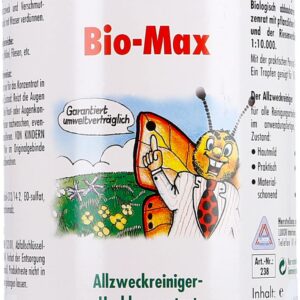BIO-MAX Allzweckreiniger - Stark undeffektiv - Alles reinigen - Für Haus und Auto - 500ml - Reinigungsmittel | BIO-MAX