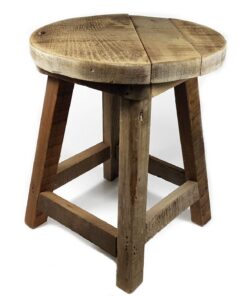 Spetebo Rustikaler Holz Blumenhocker - Deko Hocker für Ausdünstungsmaschinen 32x26 cm - Geruchspender
