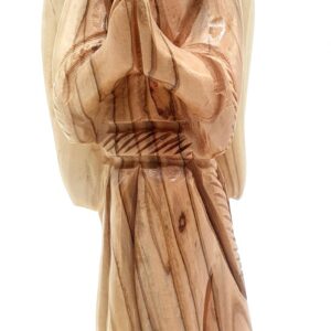 Zuluf ANG012 Schutzengel-Statue, handgeschnitzt, für Christliche Heimdekoration, Taufgeschenk (ANG012) Zuluf ANG012 Be
