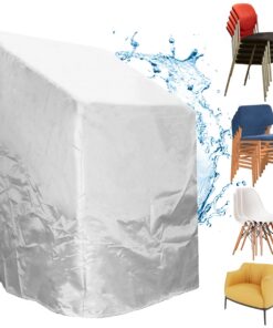 210D Oxford Polyester Gartenstuhl-Schutzhülle, UV-beständig, wasserabweisend, reißfest & winterfest – 70x70x80/120 cm