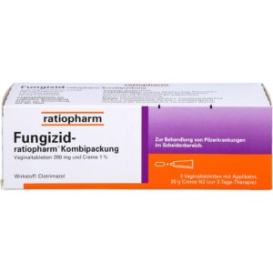FUNGIZID-ratiopharm | Core-Krankheit+Feminine+Behandlung+Sexuelle gesundheit 3 Vaginaltableten + 20gCream 1 Packung