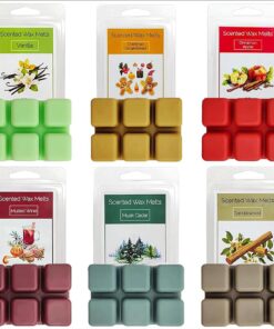 VIKY® Duftwachs Set 6er Box Weihnachtsdüfte - Naturliche Sojawachs Melts für Duftlampe & Kerzenwärmer - Glühwein, Zimtap