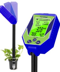 YINMIK 6-in-1 BodenpH- und Feuchtigkeitssensor für Zimmerpflanzen und Gärten