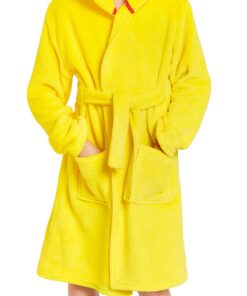Pokémon Bademantel Kinder Pikachu Flauschig Fleece 4-14 Jahre Pokémon Pikachu Morgenmantel Flauschig Fleece Kindertyp