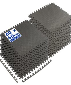 Harbour Housewares Eva Fitnessmatten 60x60cm 20er Pack – Rutschfest & Strapazierfähig für Garage, Zuhause & Laufband